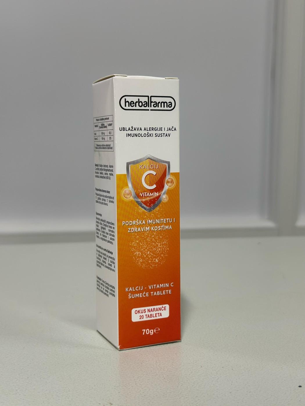 Kalcij i Vitamin C šumeće tablete za imunitet i kosti