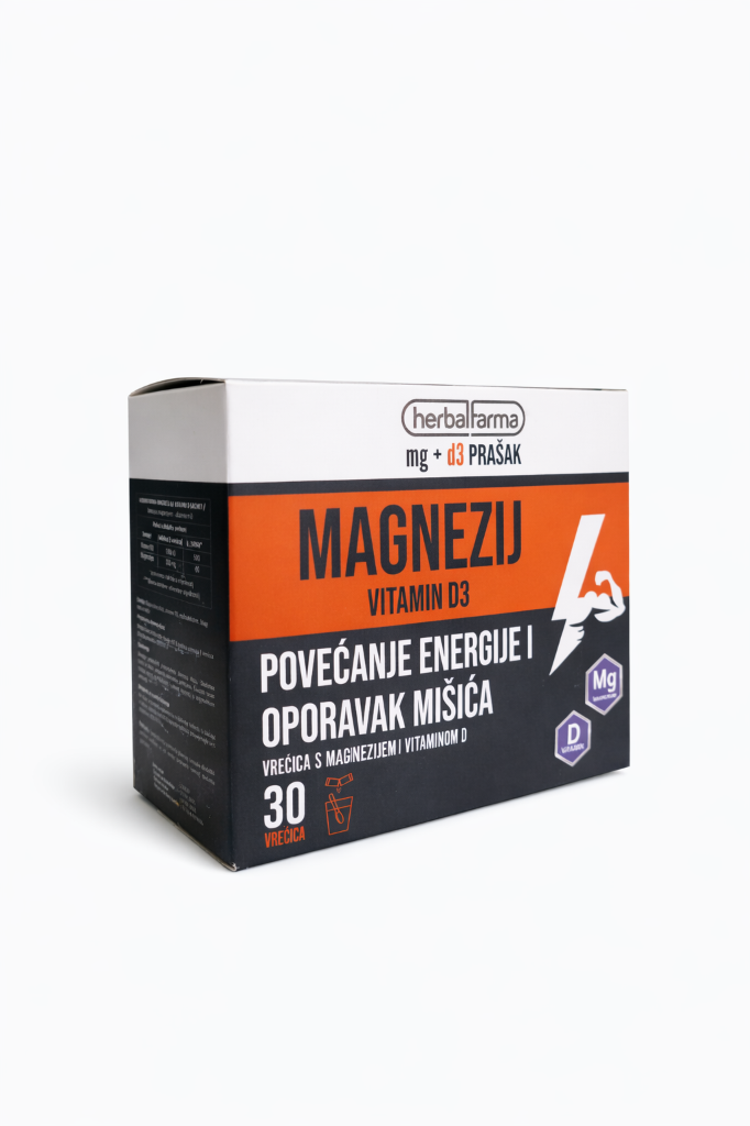 Magnezij i Vitamin D3 za energiju mišiće kosti i umor