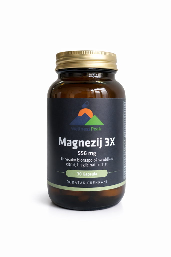 Magnezij 3X za mišiće energiju grčeve i živčani sustav