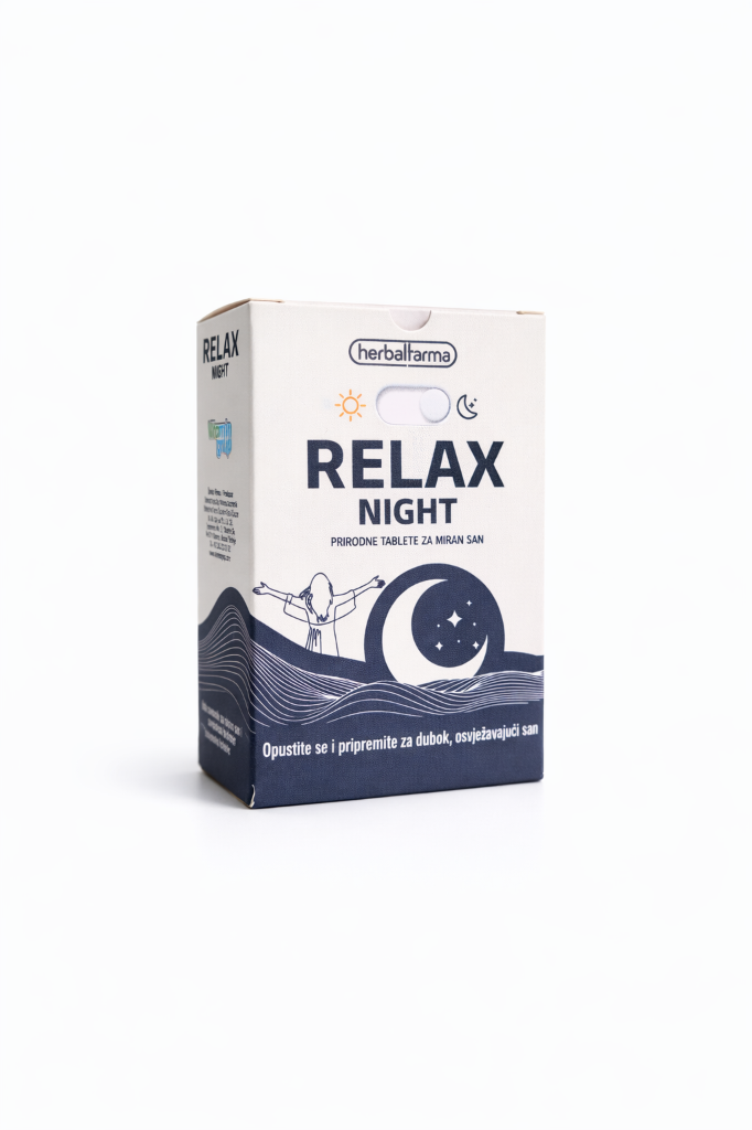 Relax Night podrška za san melatonin i večernje opuštanje